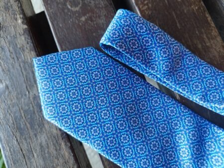 Gravata de Seda Azul - Imagem 2