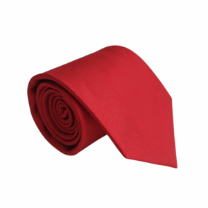 Gravata de Seda Lisa Vermelho Bordo Maquinetada