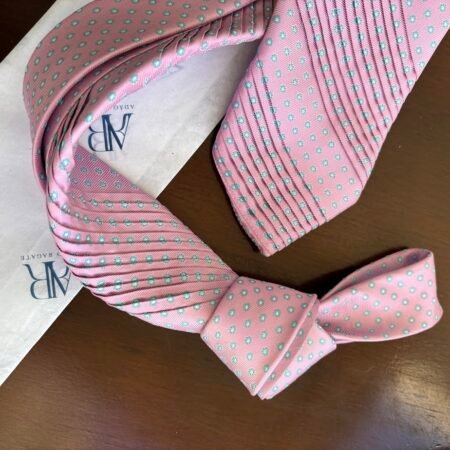 Gravata Drapeada Rosa - Imagem 2