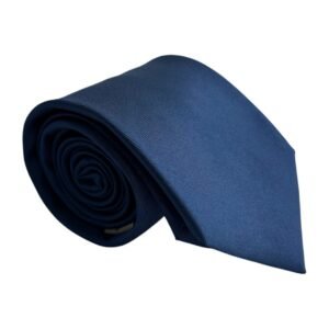 Gravata de Seda Azul Marinho
