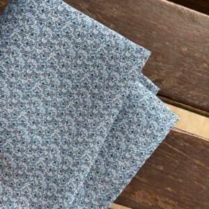 Lenço de Seda Pura Azul