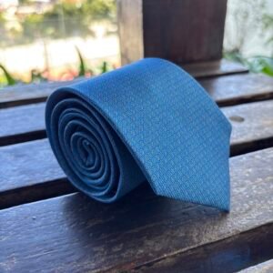 Gravata de Seda Azul