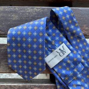 Gravata de Seda Azul Marinho
