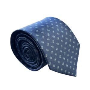 Gravata de Seda Azul Marinho
