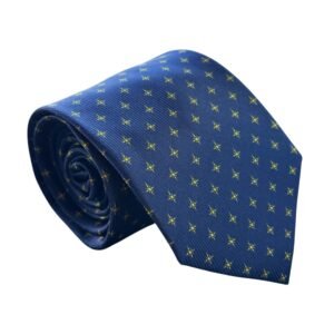 Gravata de Seda Azul Marinho