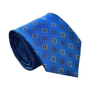 Gravata de Seda Azul Royal Escuro