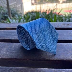 Gravata de Seda Azul