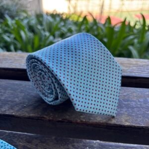 Gravata de Seda Azul