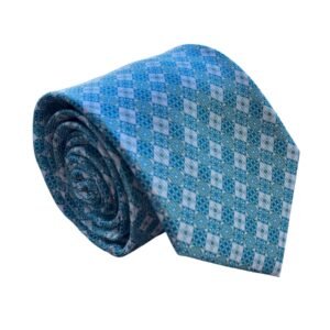 Gravata de Seda Azul Turquesa