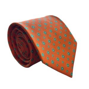 Gravata de Seda Laranja