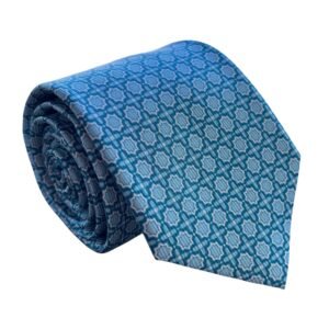 Gravata de Seda Azul Turquesa