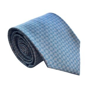 Gravata de Seda Azul Esverdeado Claro